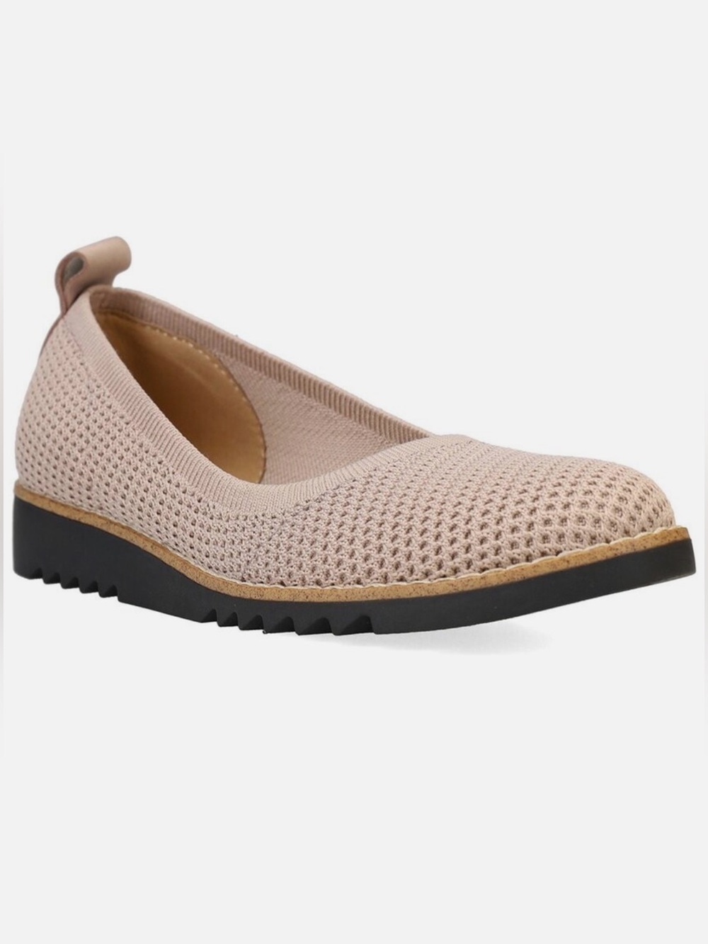 Eileen Fisher Womens Size 8 Etta Knit Ballet Slip-On Blush Beige  Minimalist